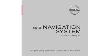 2013 Nissan TITAN LC2 Navigation Manual
